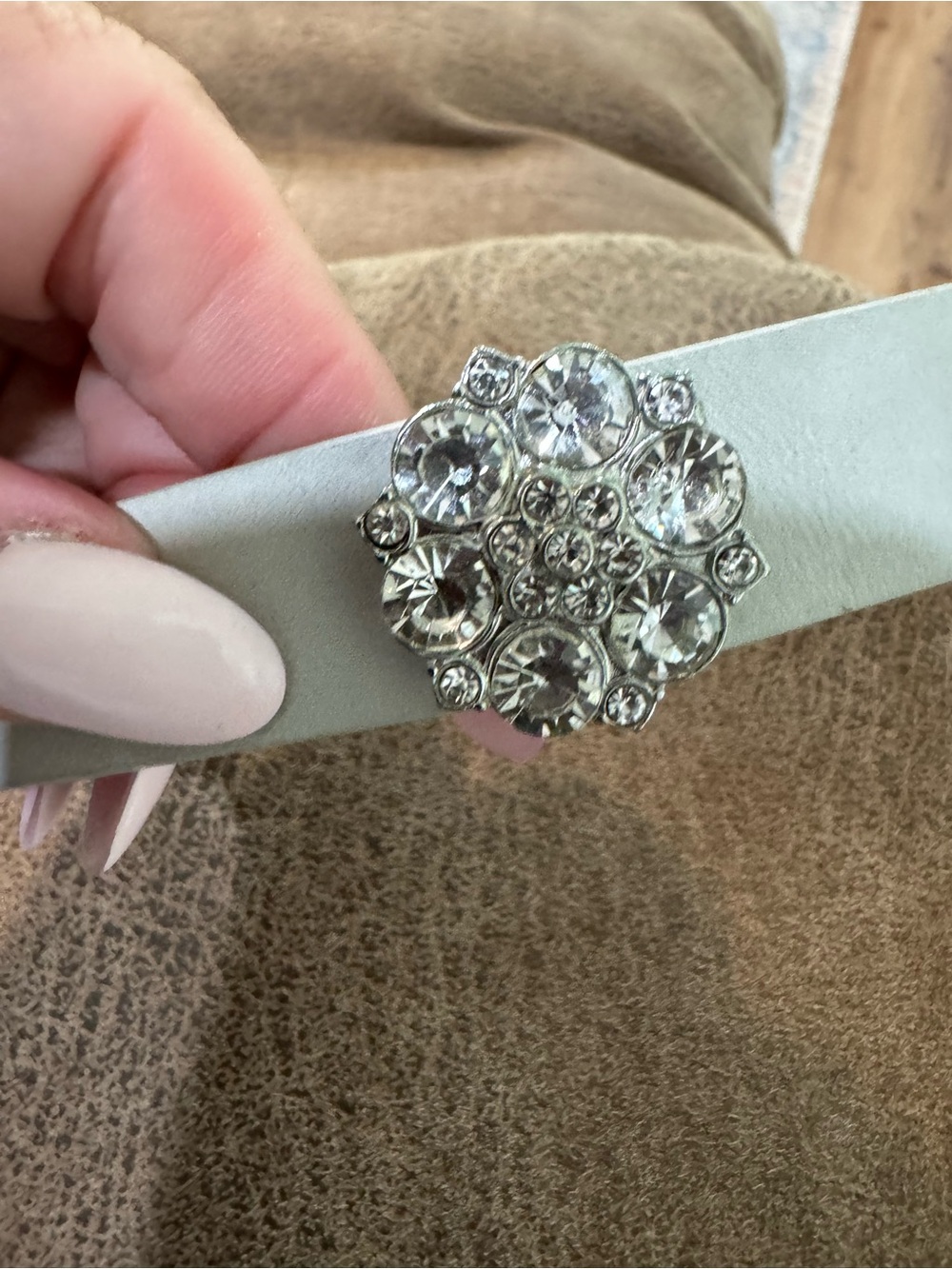 Crystal Cluster Silver-Tone Brooch - Women Jewelry